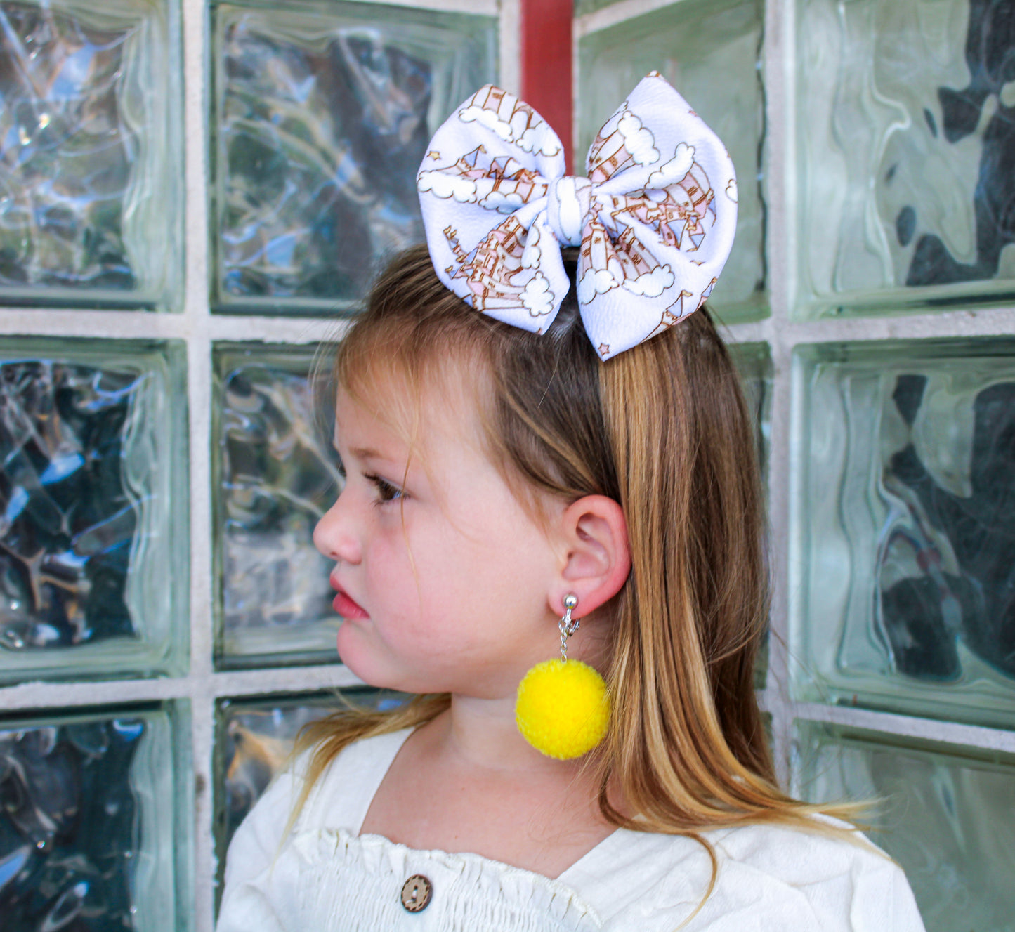 Pom Earrings - YELLOW