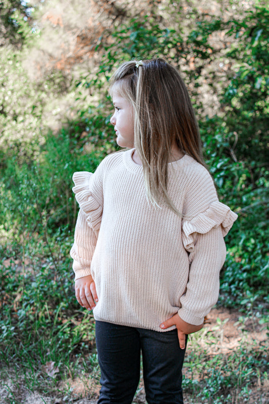 Bethany Flutter Sleeve Sweater