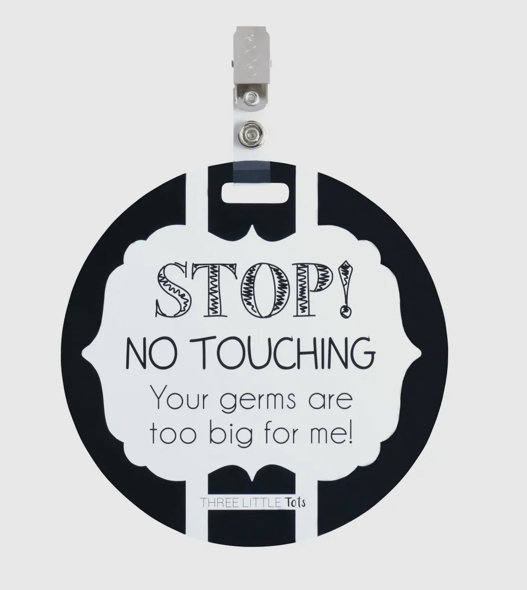 No Touching Baby Car Seat Tag