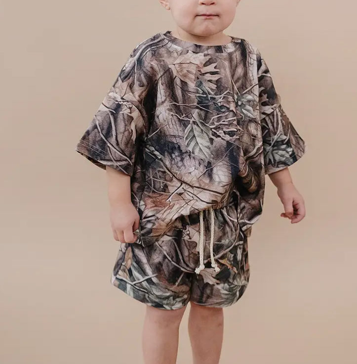 Brown Camo Short SET