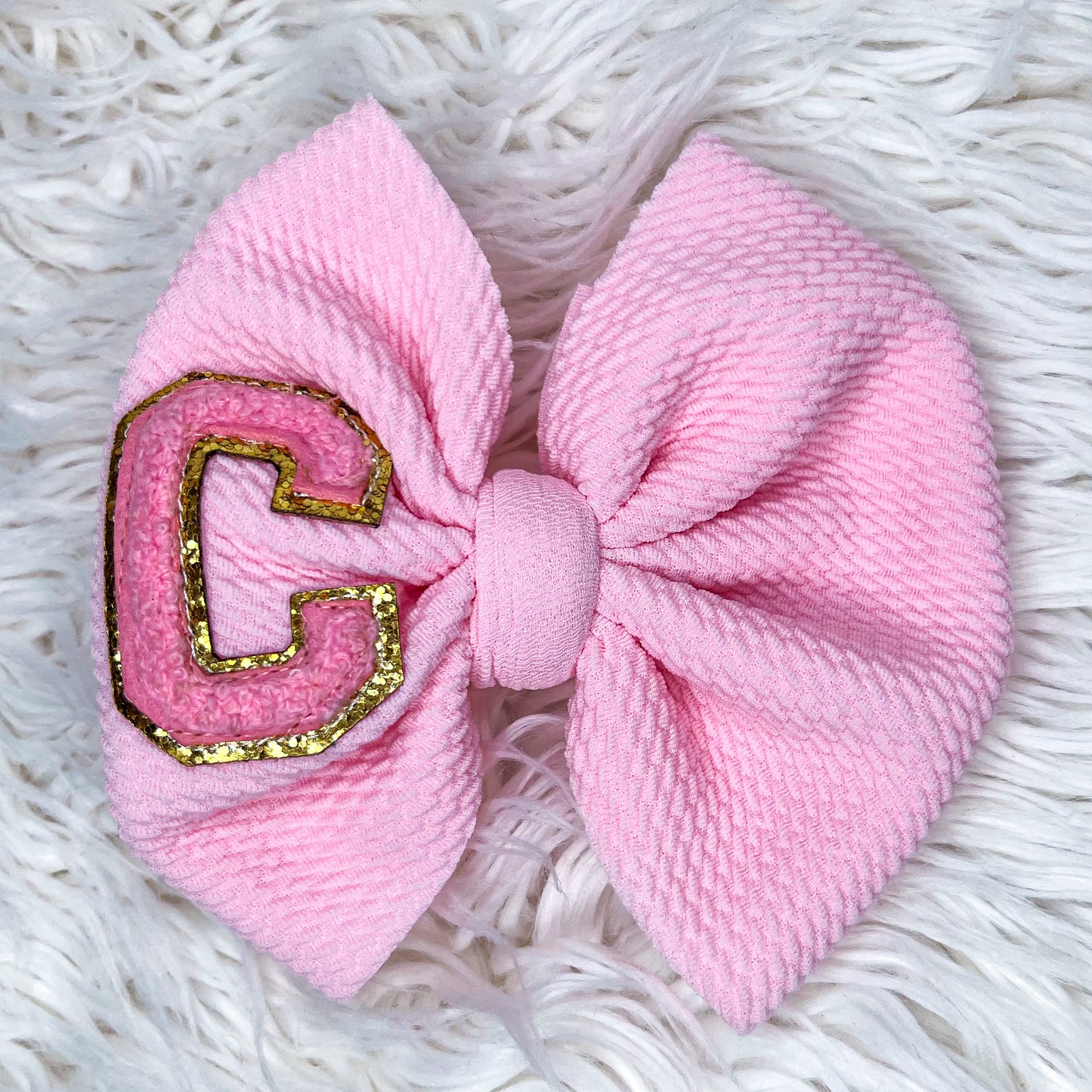 Chenille Patch Bow - READY TO SHIP