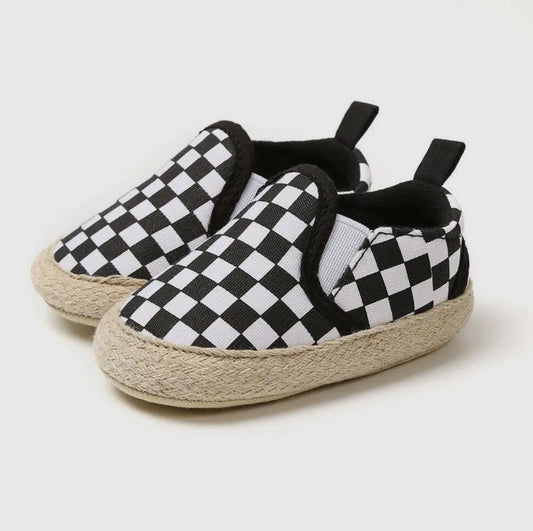 Baby Checkered Slip On Shoes