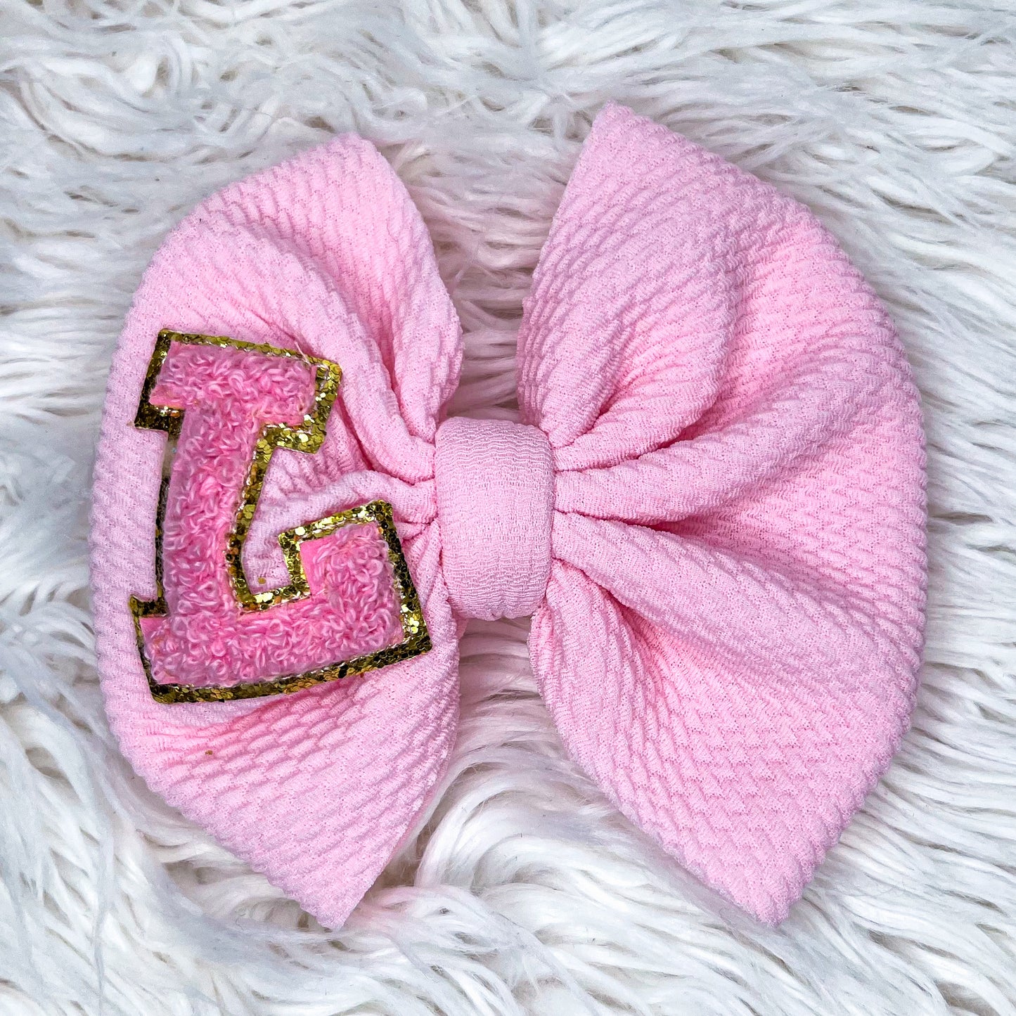 Chenille Patch Bow - READY TO SHIP