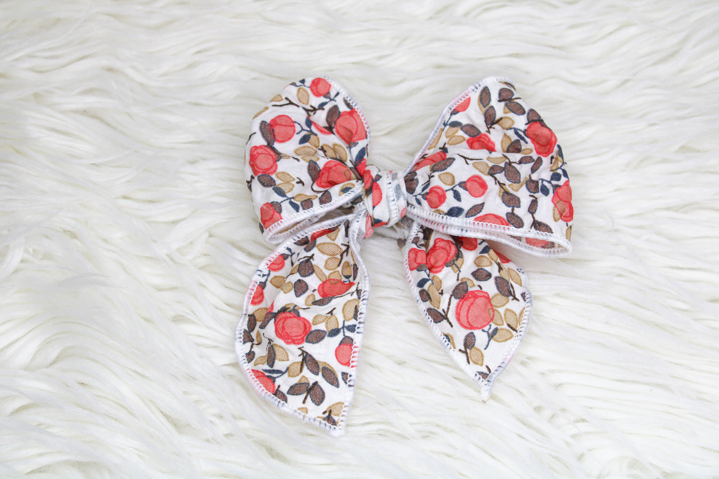 Fall Floral Sailor Bow