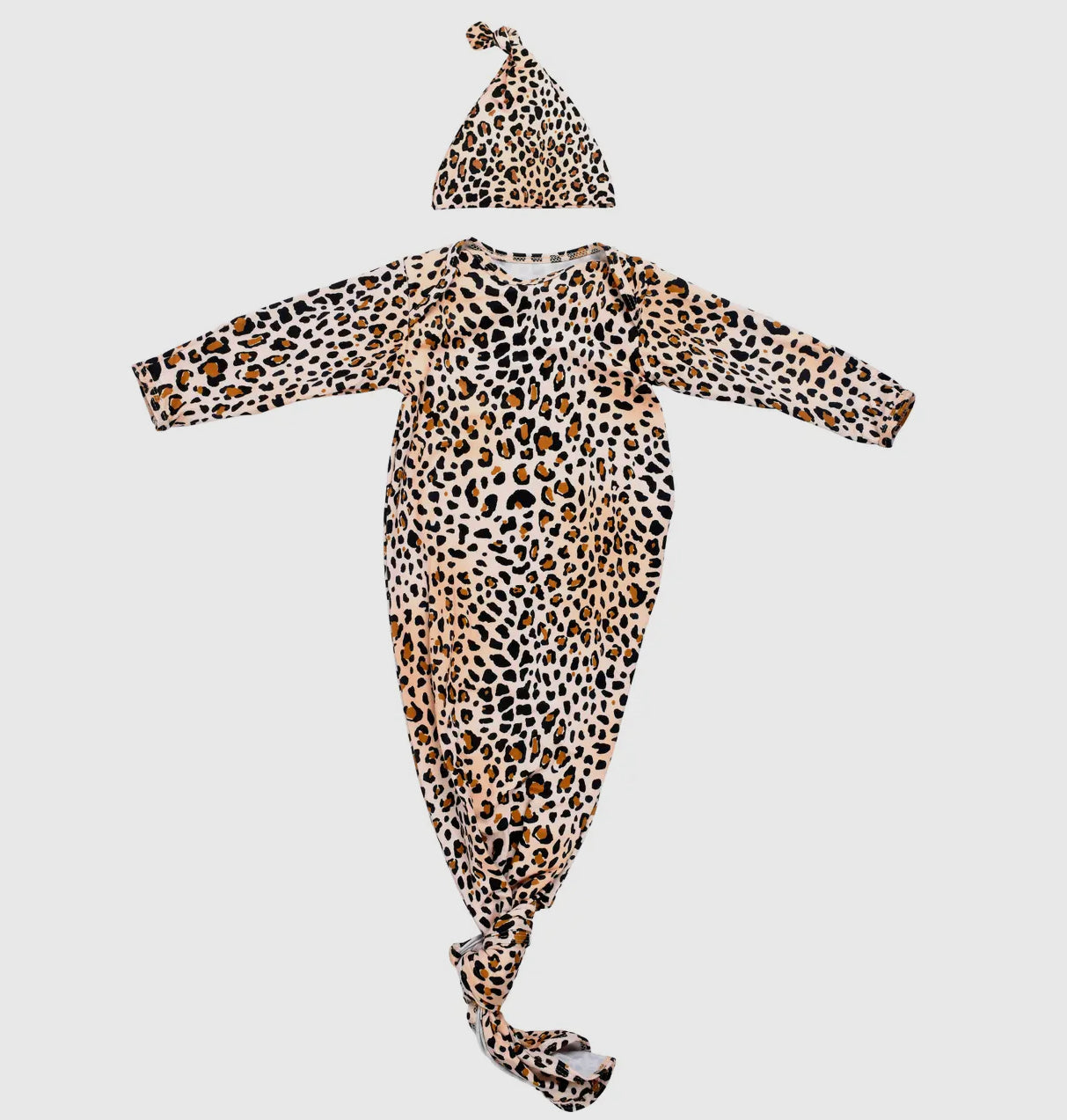 Babe Gown w/ Hat - LEOPARD