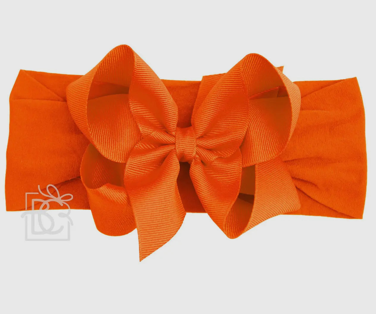 Classic Grosgrain Bow on Wide Pantyhose Headband - 9 COLORS