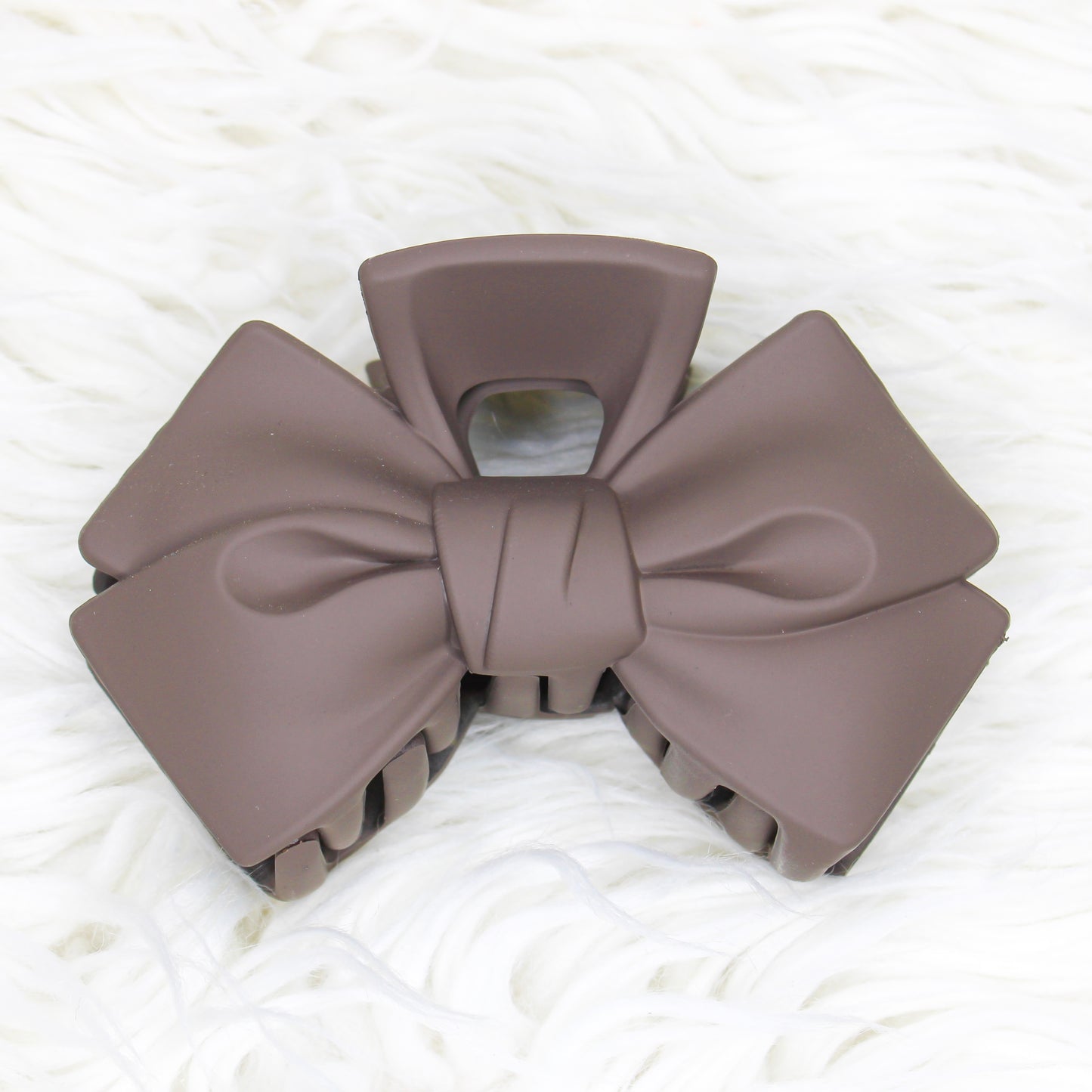 Bow Claw Clip - BROWN