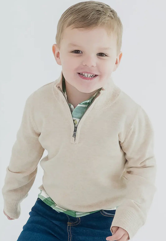 Justin Quarter-Zip Sweater