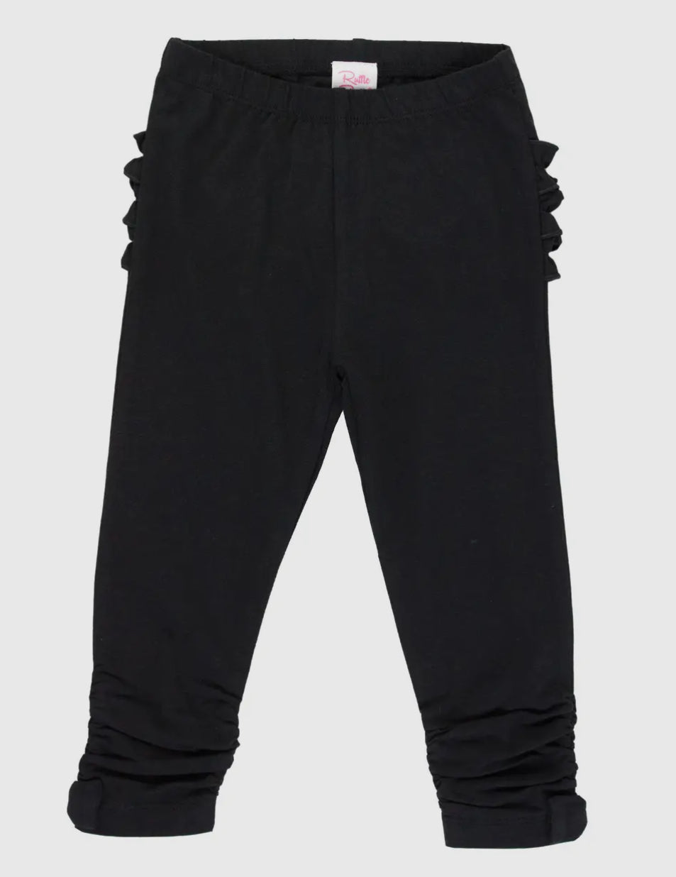 Ally Ruched Bow Leggings - BLACK