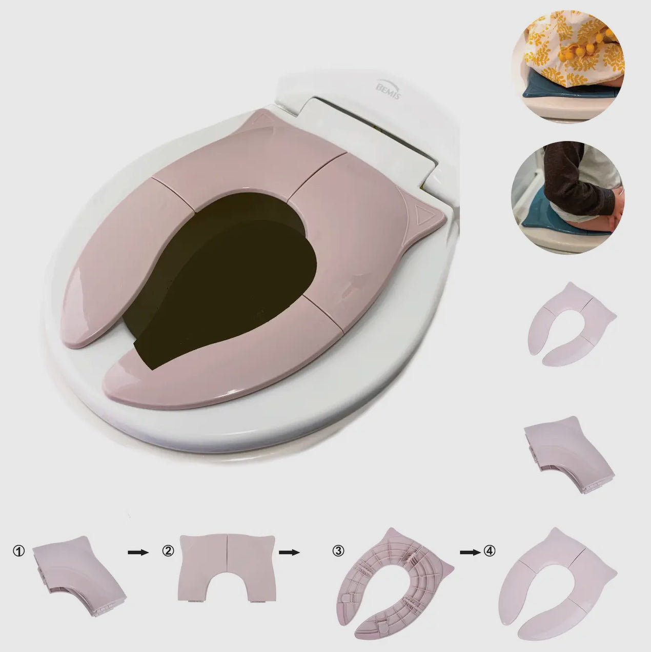 Folding Travel Toddler Potty - 2 COLORS