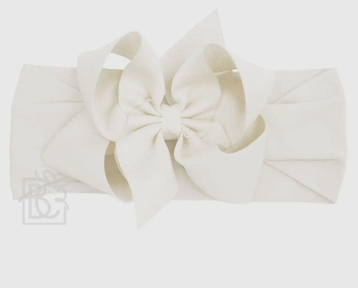 Classic Grosgrain Bow on Wide Pantyhose Headband - 9 COLORS