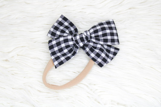 Plaid Pinwheel Bow