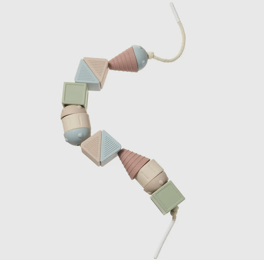 Sensory Silicone Shapes Lacing/Threading