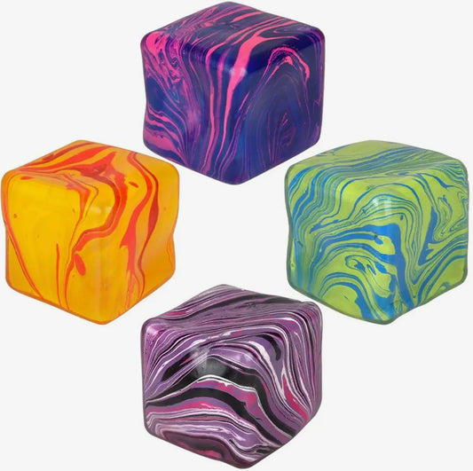 Swirl Marble Cube Squishy
